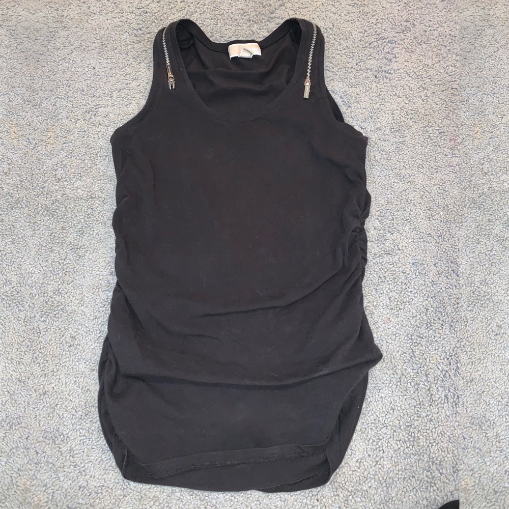Michael Kors silver zipper tank / tunic
